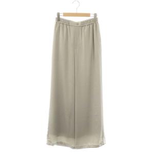 25SS チンツサテンパンツ ワイド 36 グレー /HK OS