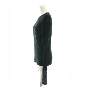 Diagram GRACE CONTINENTAL 24AW シアーテレコカットソー 長袖 シースルー 36 黒 ブラック