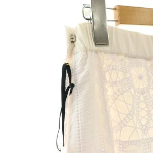 Diagram GRACE CONTINENTAL 23AW レース切替フレアスカート マキシ ロング 36 白 ホワイト 0323321012