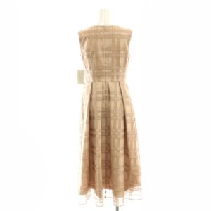 GRACE CONTINENTAL 24AW スパンコールチェックドレス ワンピース ロング 36 ピンク /DF OS