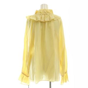 Diagram GRACE CONTINENTAL 24AW フリルカラーブラウス 長袖 36 スモークイエロー /ES OS