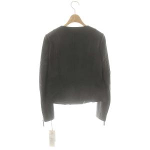 GRACE CONTINENTAL 23AW ジップライダースジャケット アウター レザー 36 黒 /NR OS