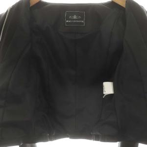 GRACE CONTINENTAL 23AW ジップライダースジャケット アウター レザー 36 黒 /NR OS