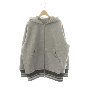 24AW ダンボールニットフーディー ジャケット パーカー ジップアップ 36 グレー /NR OS