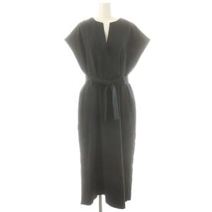 24AW ロングベストワンピース フレンチスリーブ F 紺 /HK OS