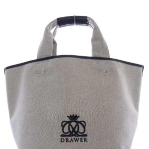 Drawer ノベルティ トートバッグ ハンドバッグ グレー 黒 ブラック