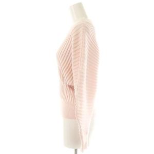 KUMIKYOKU 組曲 ELENA スパンコールドルマンニット カットソー 長袖 2 ライトピンク /DO OS