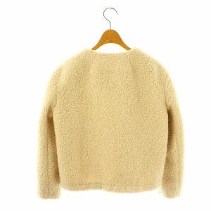 Theory 23AW Jersey Fleece Easy Fleece Zip ブルゾン ボアジャケット ノーカラー