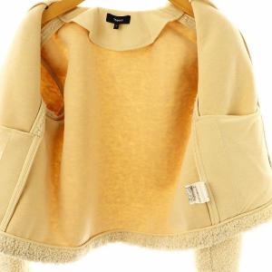 Theory 23AW Jersey Fleece Easy Fleece Zip ブルゾン ボアジャケット ノーカラー
