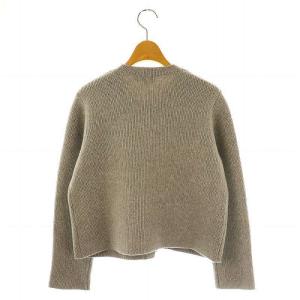 Theory 23AW Felted Wool Cash Classic Knit Jkt ニットジャケット ノーカラー P グレー