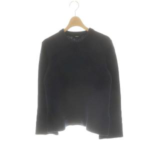 23AW Felted Mouline Cn Side Po プルオーバー ニット セーター P 紺 ネイビー