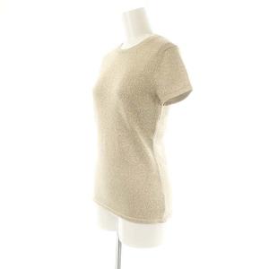 Theory Silk Combo C Puff Slv Top トップス ニット カットソー 切替 S ベージュ /AT