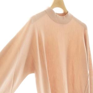 Theory 23AW Regal Wool Mock Ls Po プルオーバー ニット セーター 長袖 P ピンク