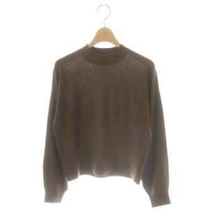 23AW Regal Wool Mock Ls Po プルオーバー ニット カットソー 長袖 P 茶 ブラウン