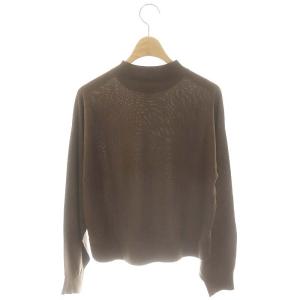 Theory 23AW Regal Wool Mock Ls Po プルオーバー ニット カットソー 長袖 P 茶 ブラウン