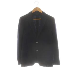 背抜き2Bテーラードジャケット ウール 44 紺 /MI OS AD