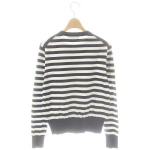 POLO RALPH LAUREN ボーダークルーネックカーディガン ニット 長袖 S 紺 白 ネイビー ホワイト 211780396001