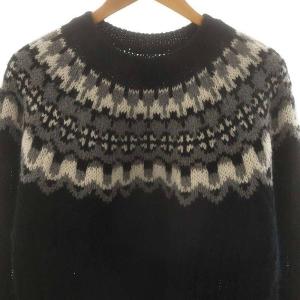 BATONER MOHAIR NORDIC CREW NECKモヘア ノルディック クルーネック ニット セーター 3