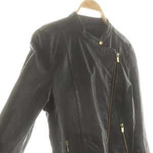 Noble ラムレザー ライダースジャケット 38 黒 /MI OS