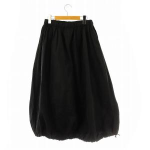 Drawer 24SS  ウェストギャザースカート ロング 38 黒 /HK OS