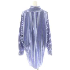 Shinzone STRIPE BIG SHIRTS シャツ ボタンダウンシャツ 長袖 FO ブルー ホワイト