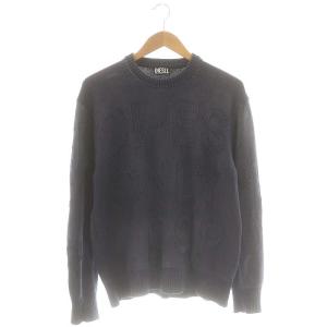 0HCAF K-NORTHERN MAGLIA ニットダメージ加工 セーター 長袖 S ネイビー A02854