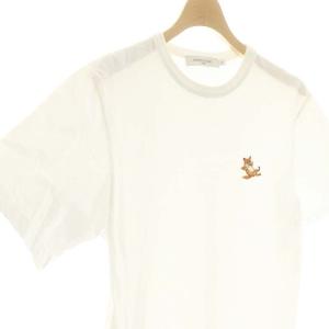 Maison Kitsuné CHILLAX FOX Tシャツ カットソー 半袖 XS ホワイト /DF OS ユニセックス
