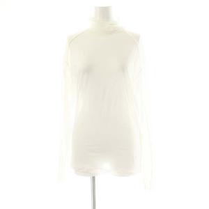 twisted cotton sheer jersey turtle with mohair stitch