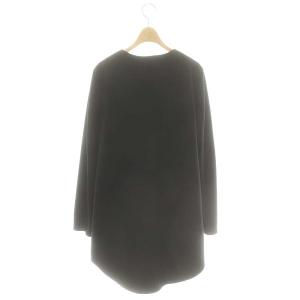 THE RERACS THERERACS ザリラクス スナップボタン ウール ノーカラーコート 38 黒 /MI OS