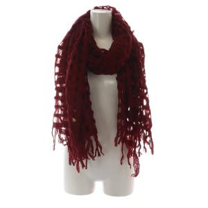 suzukitakayuki ストール マフラー カットワークデザイン フリンジ ボルドー /YO6 SH