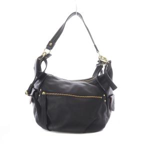 Dakota ショルダーバッグ ハンドバッグ 2way レザー 黒 ブラック /SB SH
