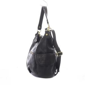 Dakota ショルダーバッグ ハンドバッグ 2way レザー 黒 ブラック /SB SH