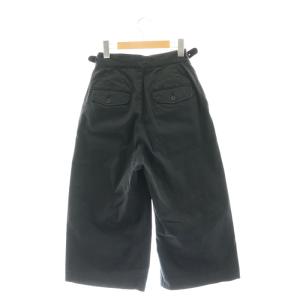 HYSTERIC GLAMOUR ワイドタックパンツ クロップド S 黒 ブラック