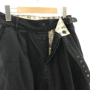 HYSTERIC GLAMOUR ワイドタックパンツ クロップド S 黒 ブラック