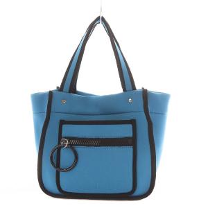 スクエアWETライントートバッグ WEB限定カラー展開 ハンドバッグ Sサイズ 青 ブルー CLZ5021312A0003