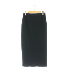 24SS VIS-NYフルニードルタイトスカート ロング スリット 38 黒 /CX OS