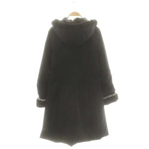 TOCCA ロング ダウンジャケット アウター フード 0 ブラック