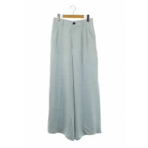 23SS アセテートギャババギーワイドパンツ 38 水色 /MI OS