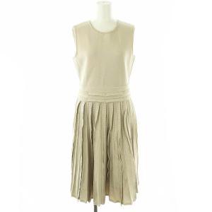 40111 Knit Dress ワンピース 40 ベージュ