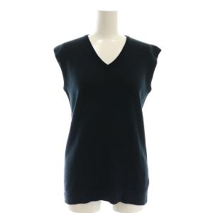 ニットベスト リネン ネイビー /ES OS