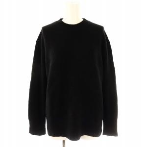 CASHMERE SOLID CREW ニット セーター 長袖 カシミヤ S ブラック /DO OS