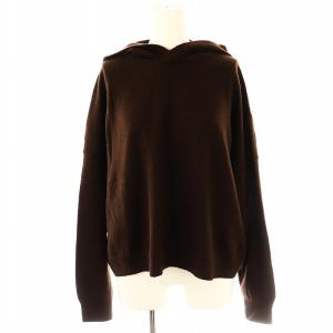 NEW BASIC CASHMERE CROP HOODIE トップス ニット セーター フード カシミヤ