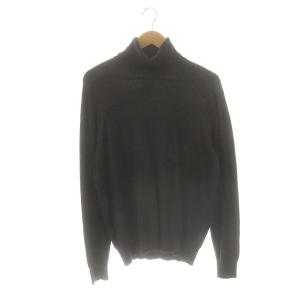 タートルネック ニット セーター 長袖 チャコールグレー /DF OS