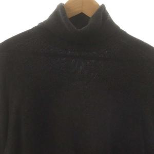 CELINE タートルネック ニット セーター 長袖 チャコールグレー /DF OS