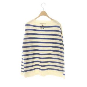 QUEENE AND BELLE 23AW Seabyrd Sweater アパルトモン取扱 ボーダー カシミヤ M アイボリー