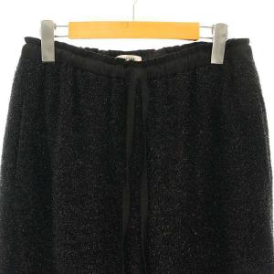 BLAMINK ラメドローストリングパンツ 38 ブラック