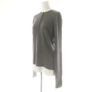 Plage フルニードル ヘンリーネック プルオーバー ニット 長袖 グレー /HK OS