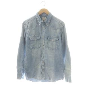 FIL EX SS ALBACORE DAMAGED SHIRT アルバコアダメージデニムシャツ 長袖 3 ライトブルー