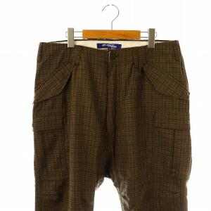 JUNYA WATANABE MAN コムデギャルソン COMMEdeGARCONS AD2018 ウールトロチェックパンツ テーパード ジッパーフライ M マルチカラー