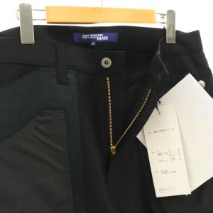 JUNYA WATANABE MAN コムデギャルソン COMME des GARCONS AD2018 切替ウール混パンツ ストレート ワイド